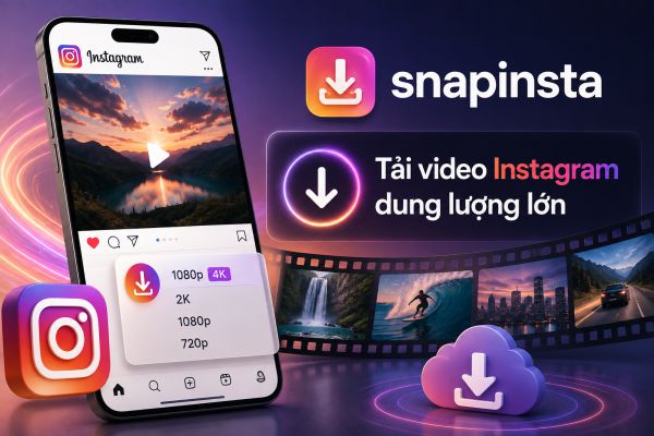 Cách tải video instagram dung lượng lớn